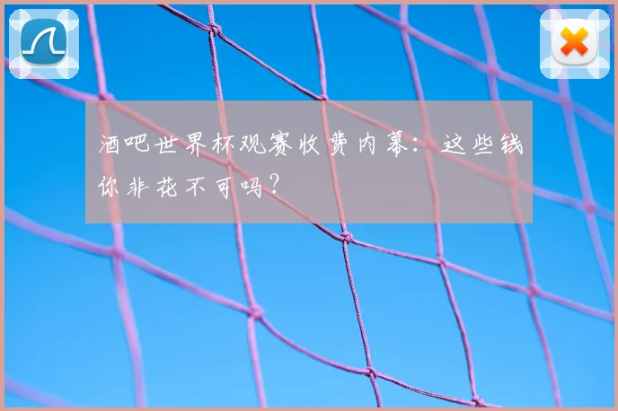 酒吧世界杯观赛收费内幕：这些钱你非花不可吗？